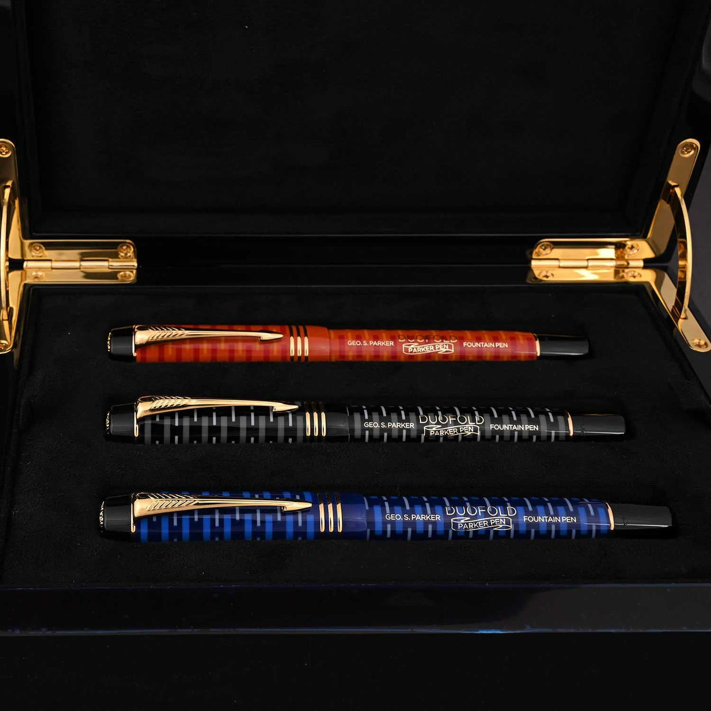 Parker Duofold 100th Anniversary Limited Edition Fountain Pen Assorted (Set Of 3)  - 18K Gold Nib 2
