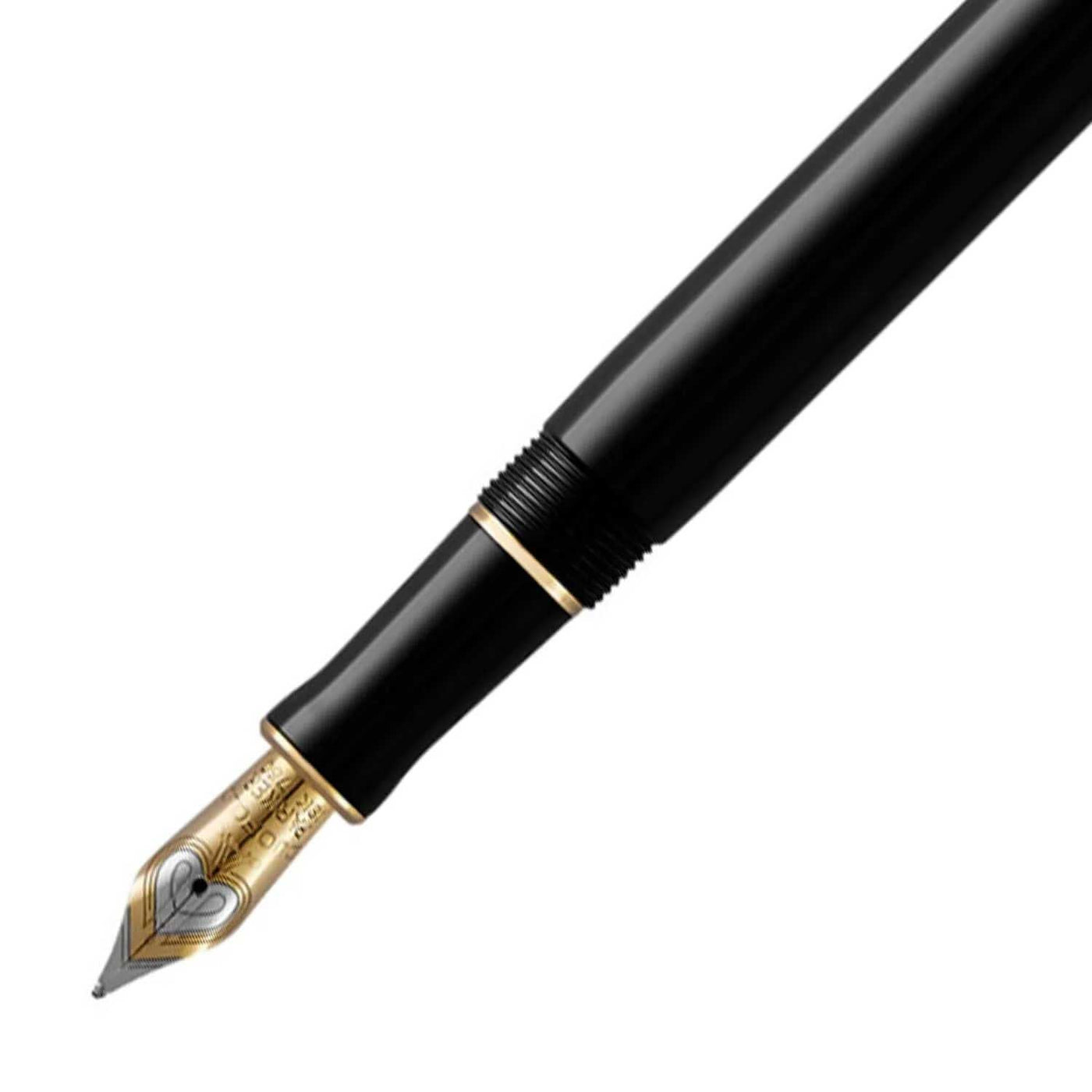 Parker Duofold Centennial Fountain Pen, Black - 18K Gold Nib 2