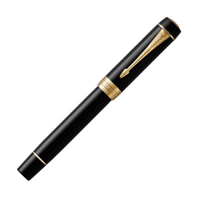 Parker Duofold Centennial Fountain Pen, Black - 18K Gold Nib 4