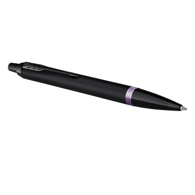Parker IM Vibrant Rings Ball Pen - Amethyst Purple Black BT