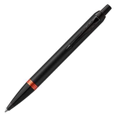 Parker IM Vibrant Rings Ball Pen - Flame Orange Black BT