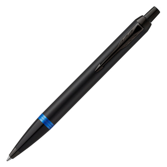 Parker IM Vibrant Rings Ball Pen - Marine Blue Black BT