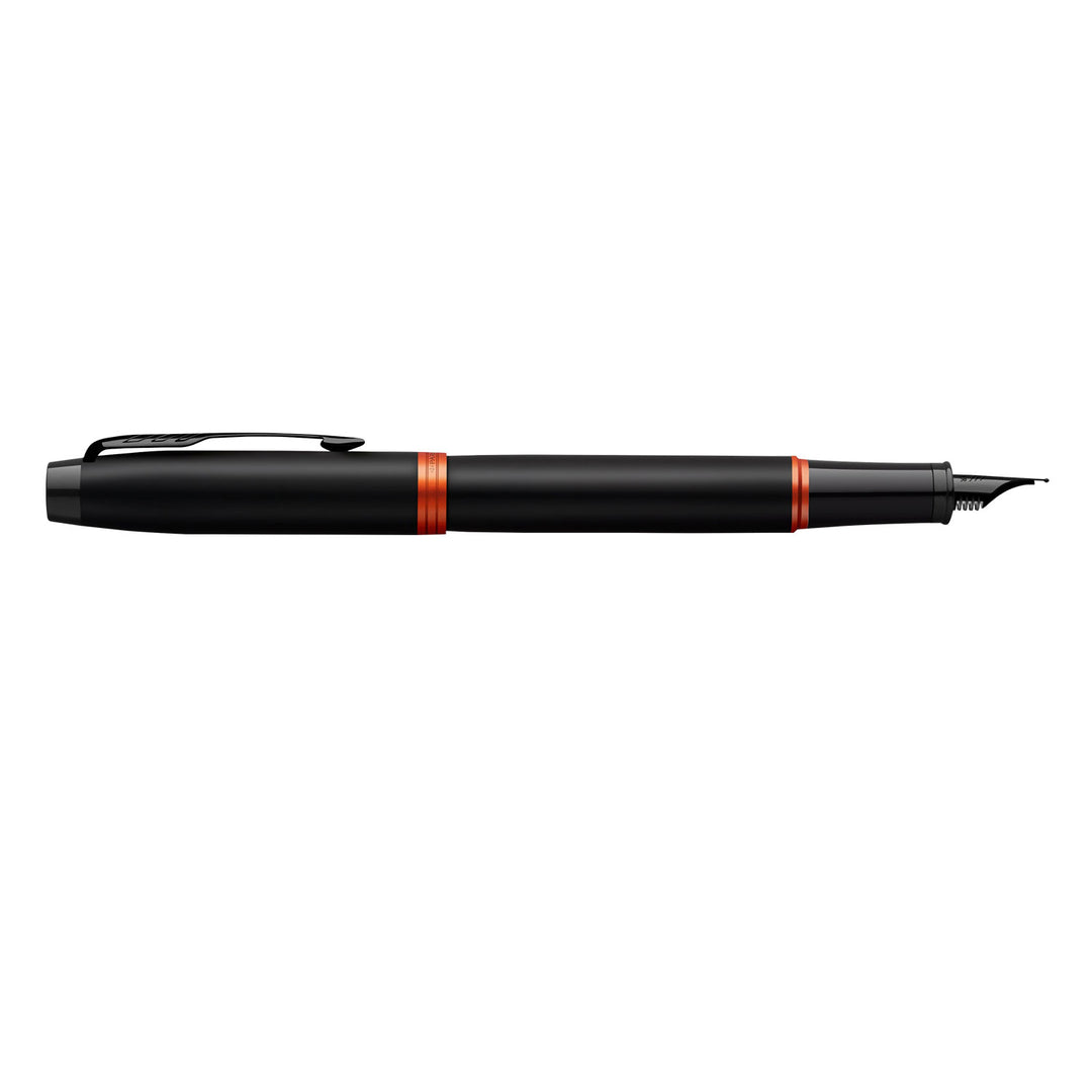 Parker IM Vibrant Rings Orange Black BT Fountain Pen|Buy Online