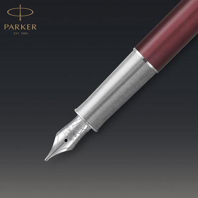 Parker Sonnet Premium Fountain Pen - Metal & Red CT