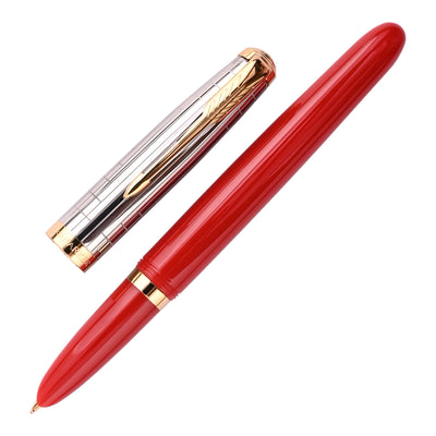 Parker 51 Premium Fountain Pen - Rage Red GT 1