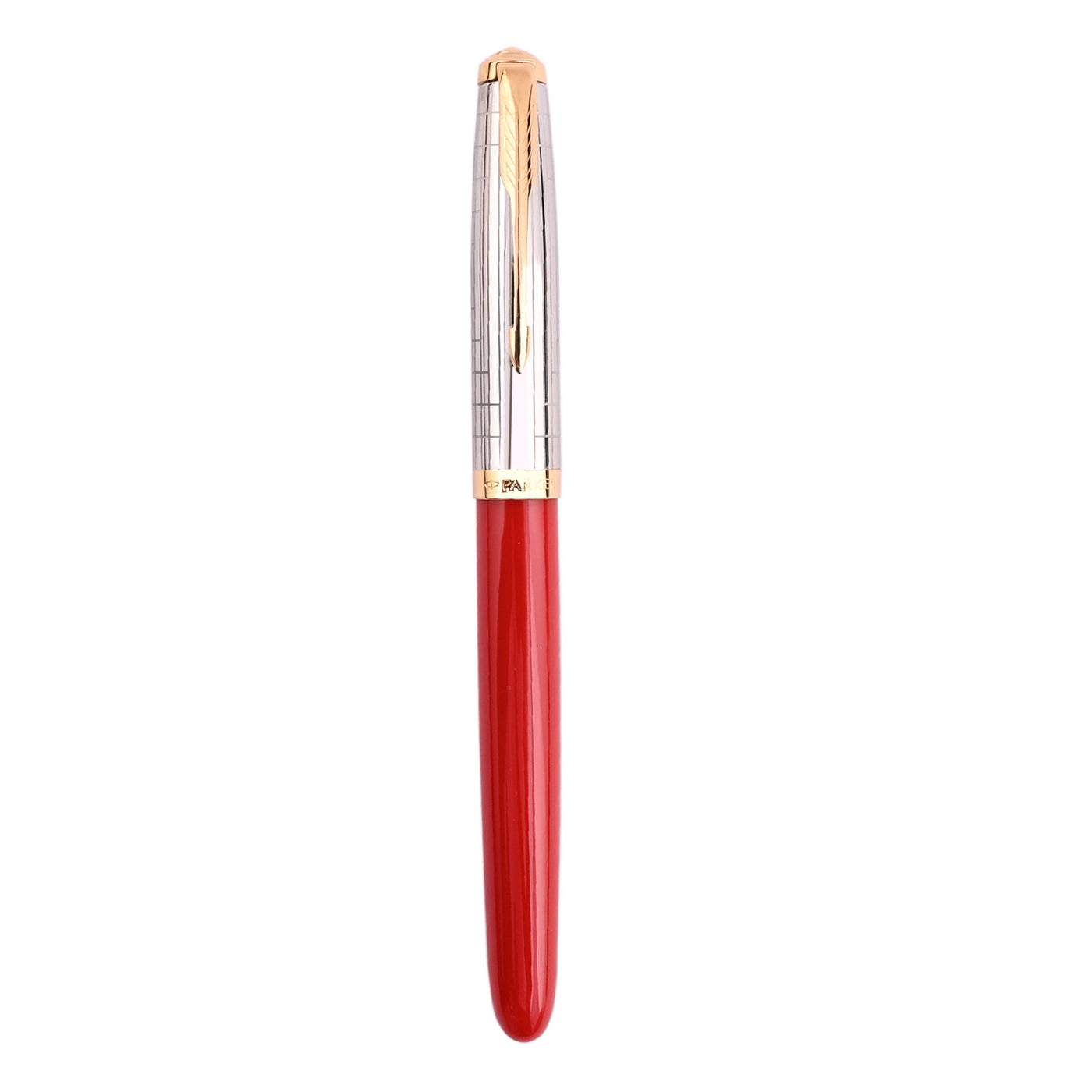 Parker 51 Premium Fountain Pen - Rage Red GT 6