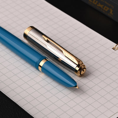 Parker 51 Premium Fountain Pen - Turquoise GT 17