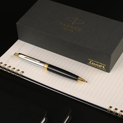 Parker Aster Ball Pen - Contemporary Black & Chrome GT 6