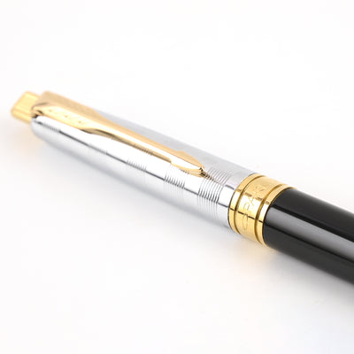 Parker Aster Ball Pen - Deluxe Black & Chrome GT 2