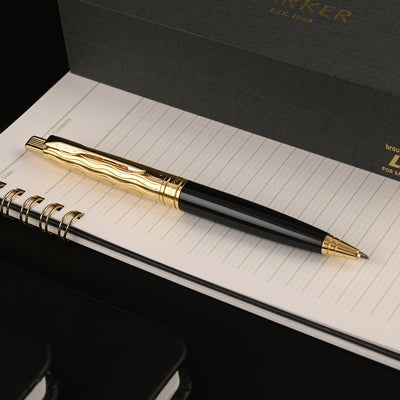 Parker Aster Ball Pen - Essential Black & Gold GT 6