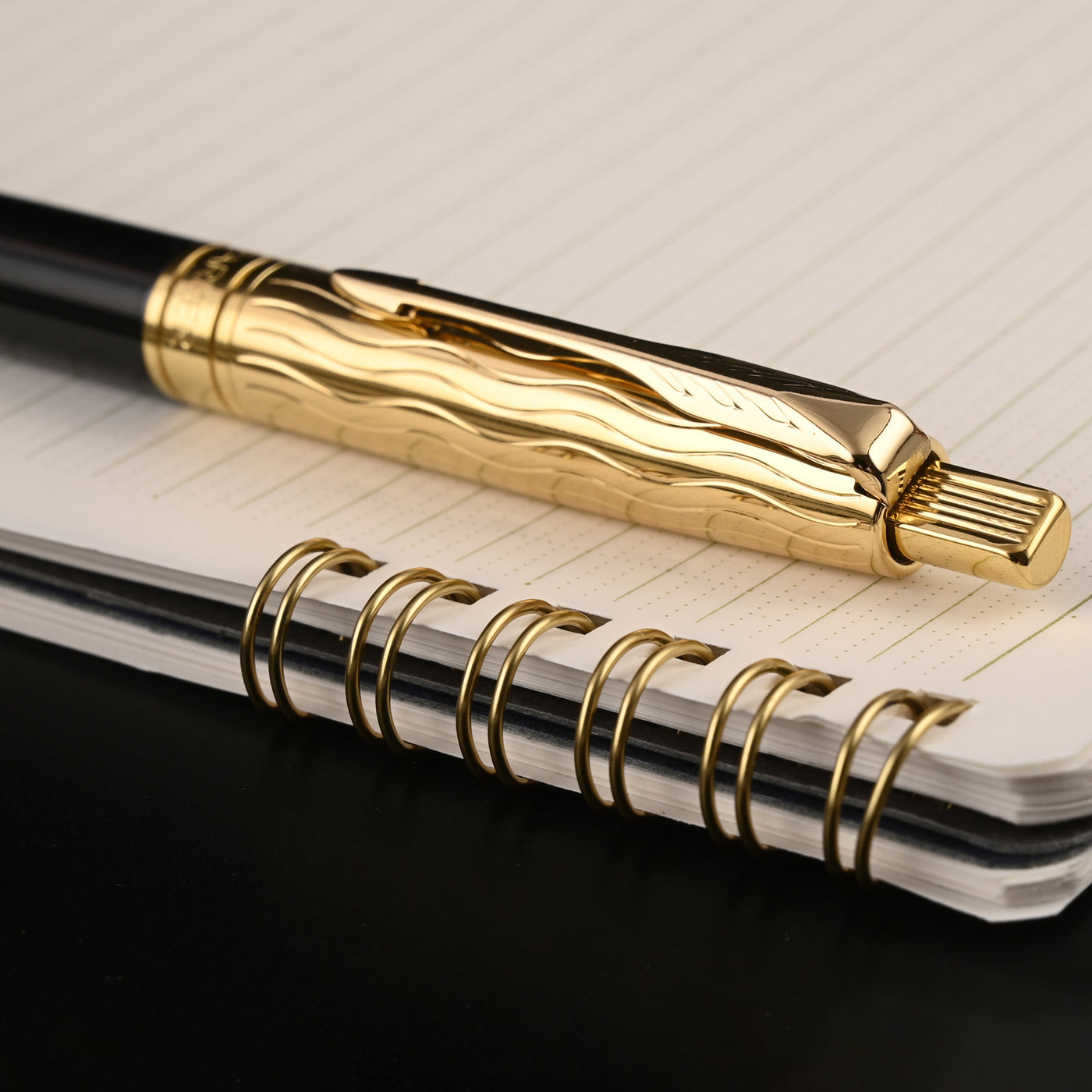 Parker Aster Ball Pen - Essential Black & Gold GT 8