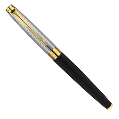Parker Aster Fountain Pen - Contemporary Black & Chrome GT