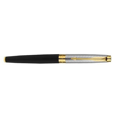 Parker Aster Fountain Pen - Contemporary Black & Chrome GT