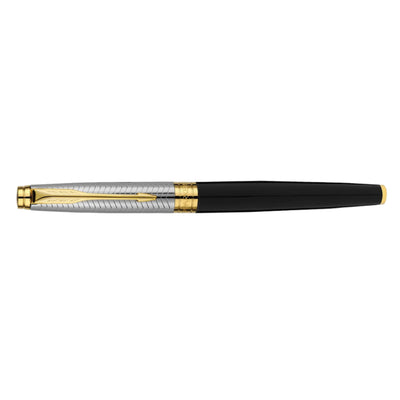 Parker Aster Fountain Pen - Contemporary Black & Chrome GT