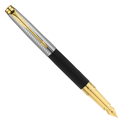 Parker Aster Fountain Pen - Contemporary Black & Chrome GT