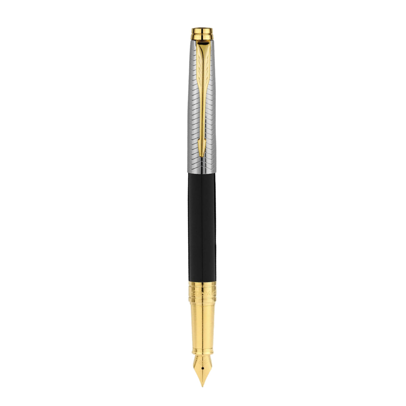 Parker Aster Fountain Pen - Contemporary Black & Chrome GT