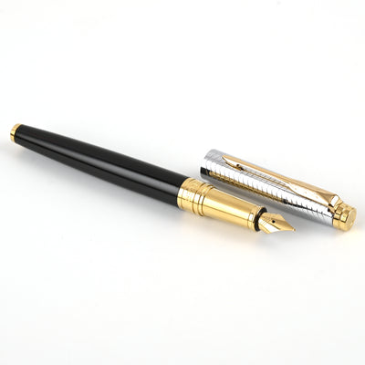 Parker Aster Fountain Pen - Contemporary Black & Chrome GT 3