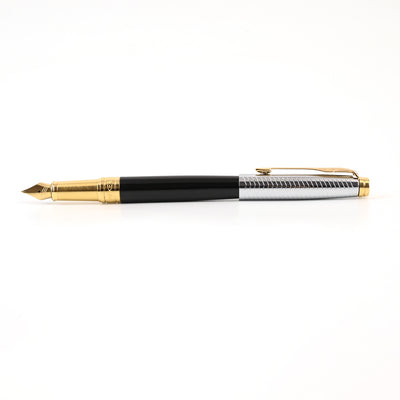 Parker Aster Fountain Pen - Contemporary Black & Chrome GT 5