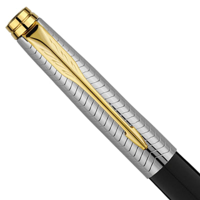 Parker Aster Fountain Pen - Contemporary Black & Chrome GT