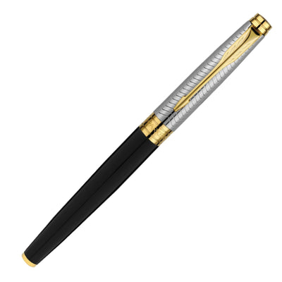 Parker Aster Fountain Pen - Contemporary Black & Chrome GT