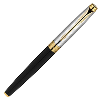 Parker Aster Fountain Pen - Deluxe Black & Chrome GT