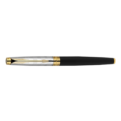Parker Aster Fountain Pen - Deluxe Black & Chrome GT