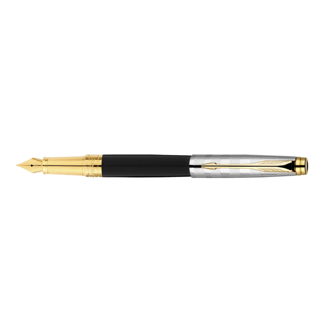 Parker Aster Fountain Pen - Deluxe Black & Chrome GT