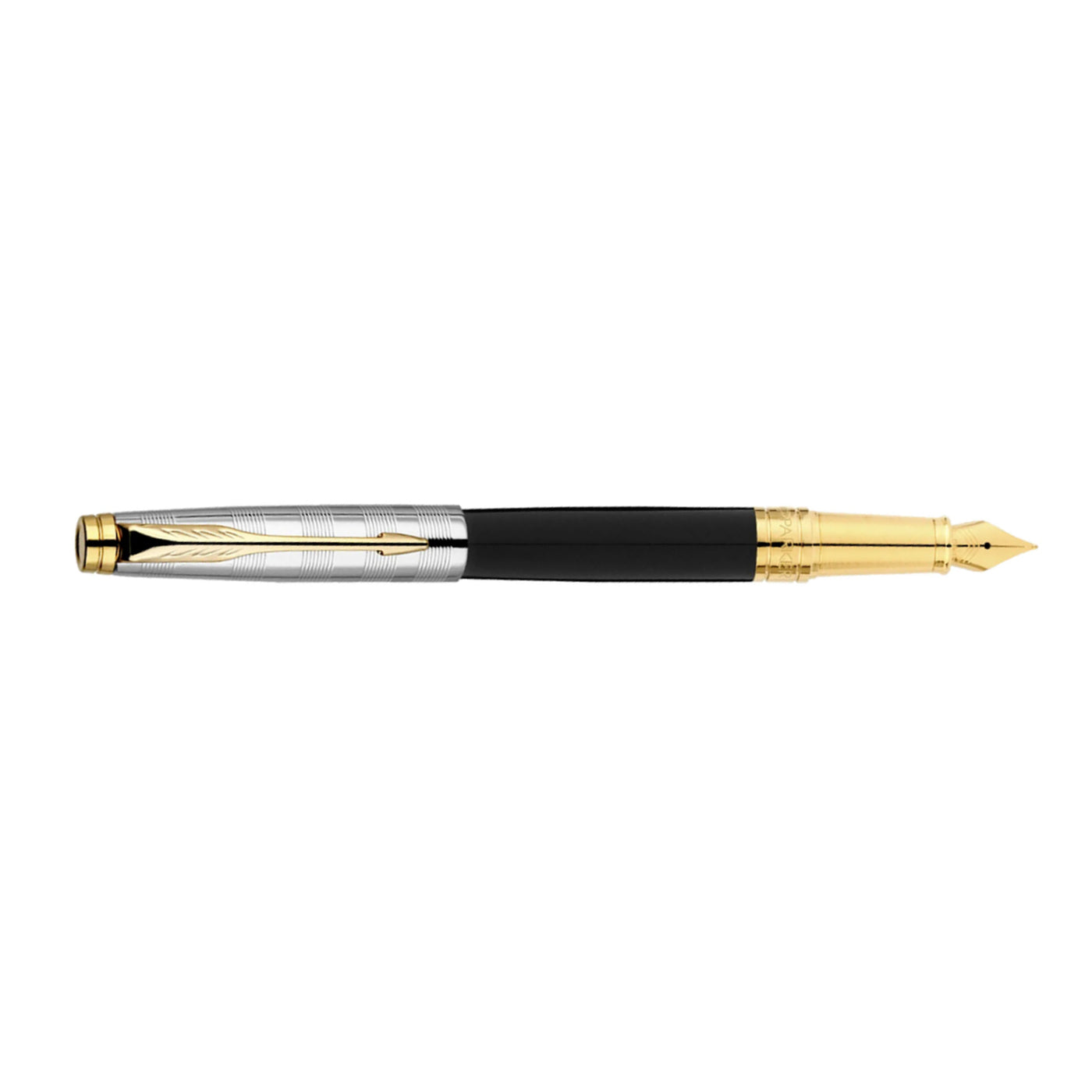 Parker Aster Fountain Pen - Deluxe Black & Chrome GT