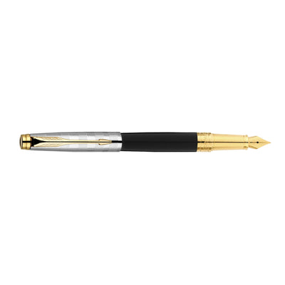 Parker Aster Fountain Pen - Deluxe Black & Chrome GT
