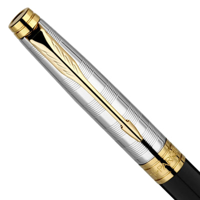 Parker Aster Fountain Pen - Deluxe Black & Chrome GT