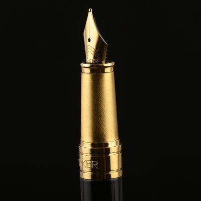 Parker Aster Fountain Pen - Essential Black & Chrome GT 13