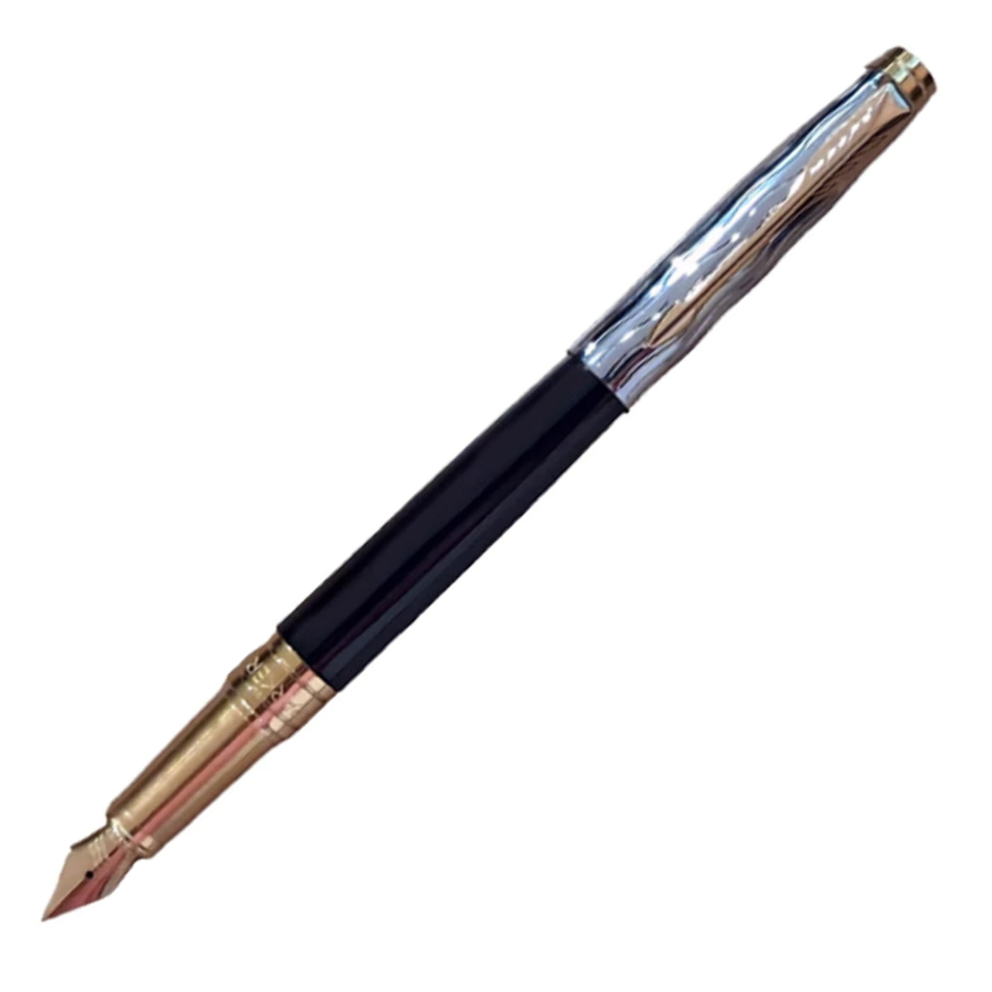 Parker Aster Fountain Pen - Essential Black & Chrome GT