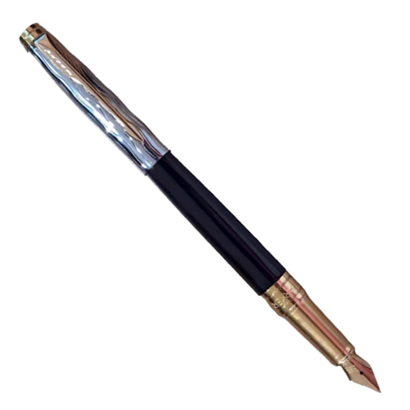 Parker Aster Fountain Pen - Essential Black & Chrome GT