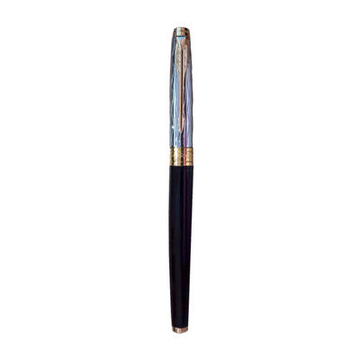 Parker Aster Fountain Pen - Essential Black & Chrome GT