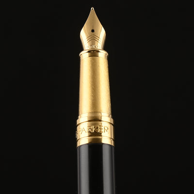 Parker Aster Fountain Pen - Essential Black & Gold GT 11