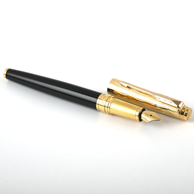 Parker Aster Fountain Pen - Essential Black & Gold GT 2