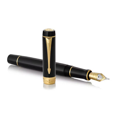 Parker Duofold Classic Fountain Pen - Black GT