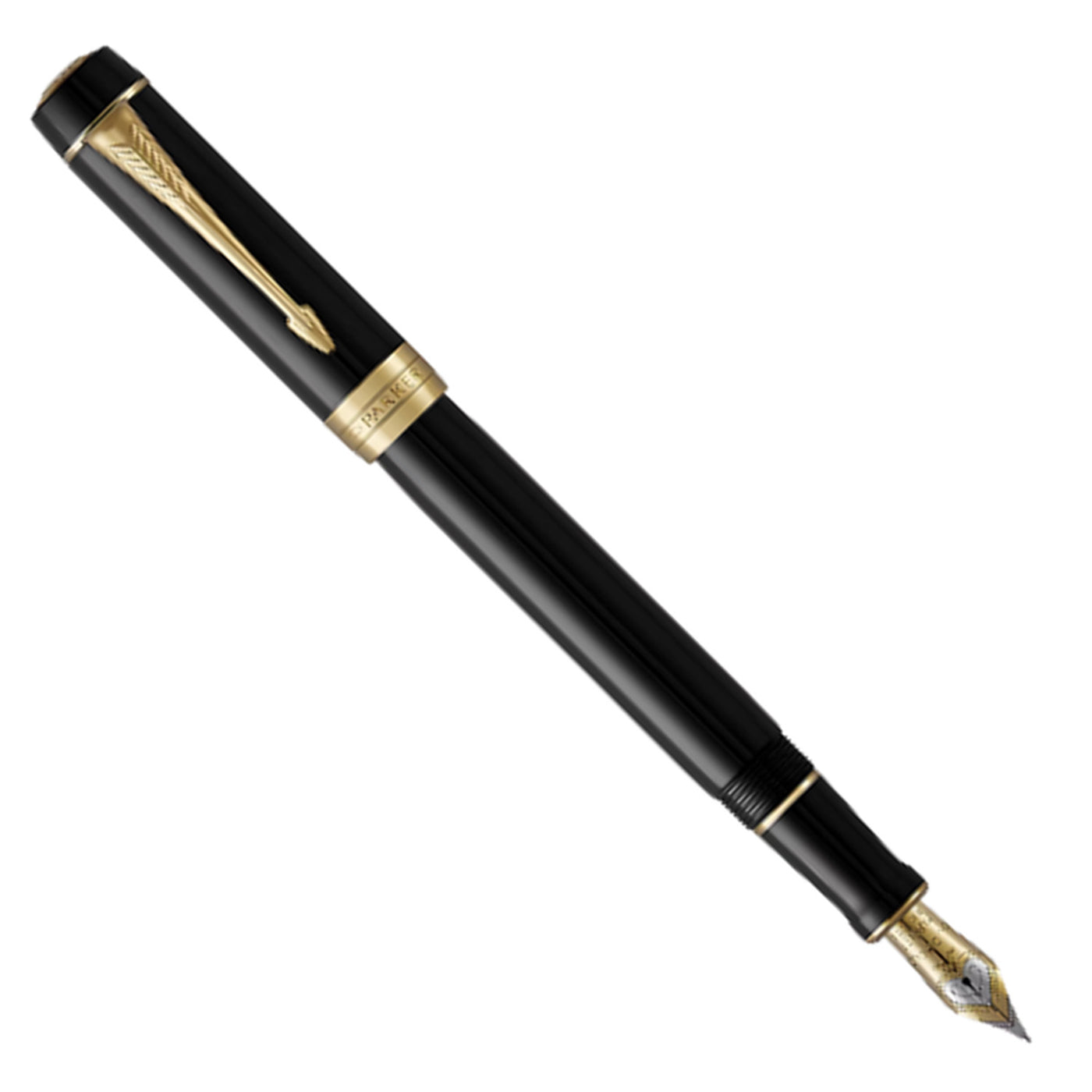 Parker Duofold Classic Fountain Pen - Black GT