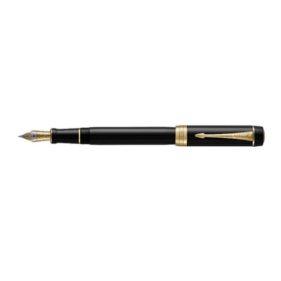 Parker Duofold Classic Fountain Pen - Black GT