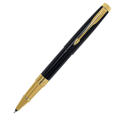 Parker Gift Set - Aster Lacquer Black GT Ball Pen with Business Card Holder