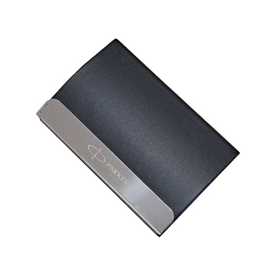 Parker Gift Set - Aster Lacquer Black GT Roller Ball Pen with Business Card Holder