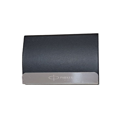 Parker Gift Set - Aster Lacquer Black GT Roller Ball Pen with Business Card Holder