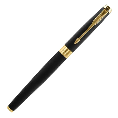 Parker Gift Set - Aster Matt Black GT Roller Ball Pen with Black Notebook