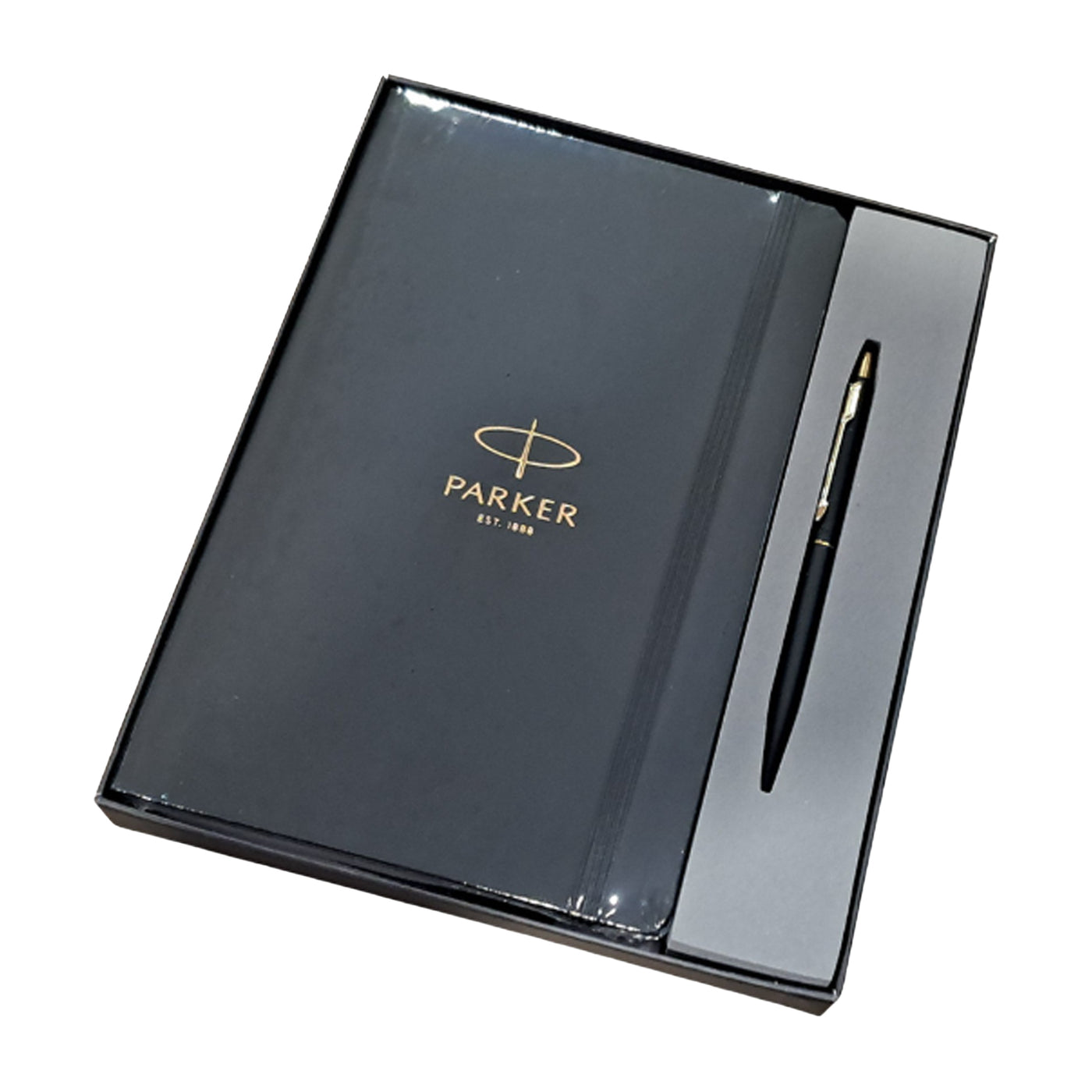Parker Gift Set - Classic Matte Black GT Ball Pen with Parker Notebook