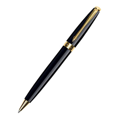 Parker Gift Set - Fusion Lacquer Black GT Ball Pen with A5 Black Notebook