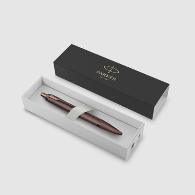 Parker IM Monochrome Ball Pen - Burgundy PVD 8