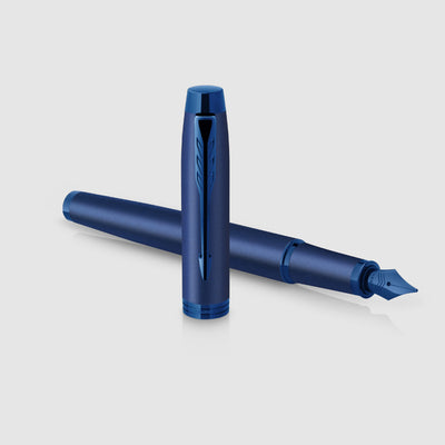 Parker IM Monochrome Fountain Pen - Blue PVD 13