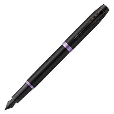 Parker IM Vibrant Rings Fountain Pen - Amethyst Purple Black BT