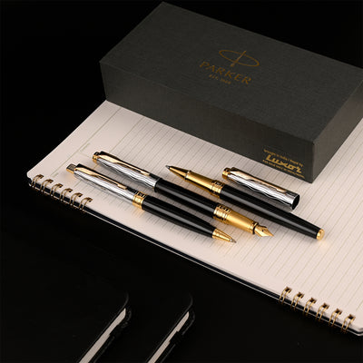 Parker Aster Ball Pen - Essential Black & Chrome GT 13