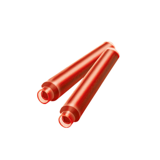 Pelikan 4001 Small Ink Cartridge Pack of 6 - Brilliant Red